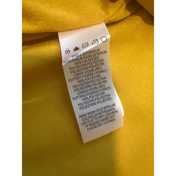 Dress the Population Piper Crochet Lace Canary Yellow Cocktail Dress Size XS - Picture 4 of 9